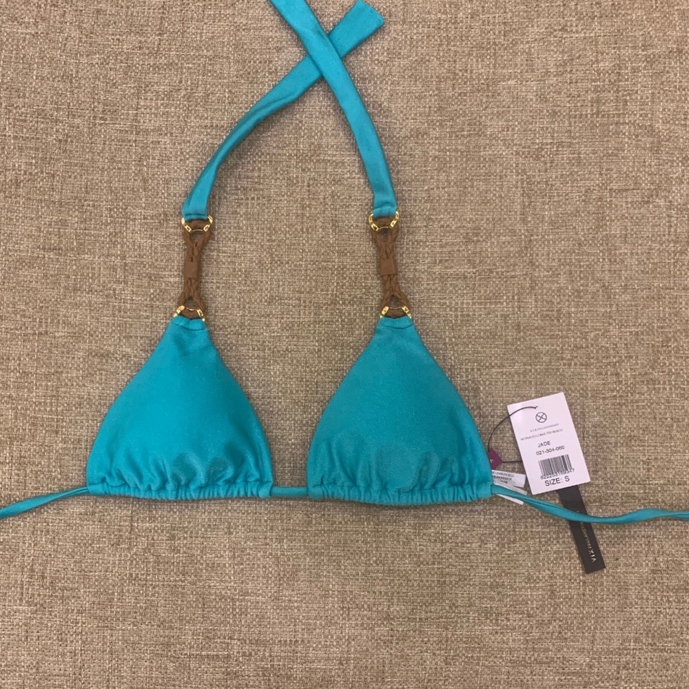 ViX Paula Hermanny Triangle Top in Jade